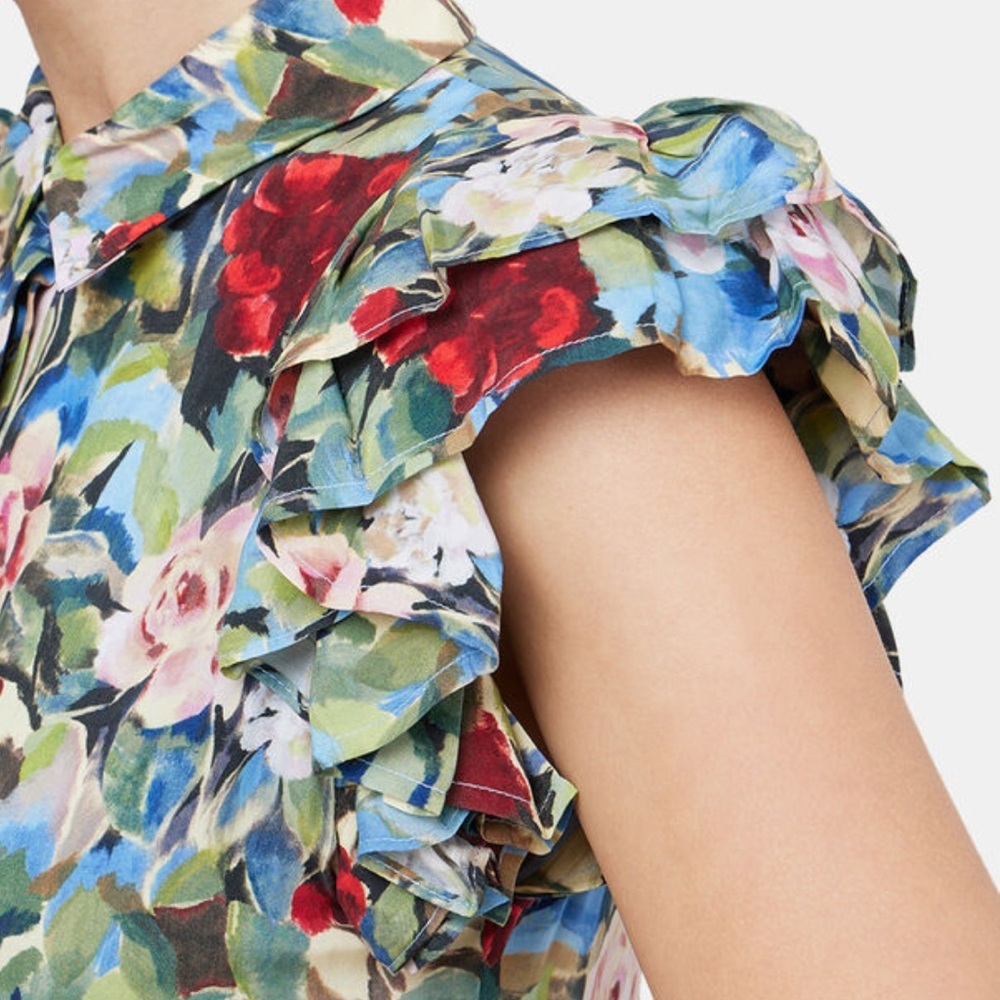 Alice + Olivia Multicolor Floral Mini Dress - Picture 5 of 12